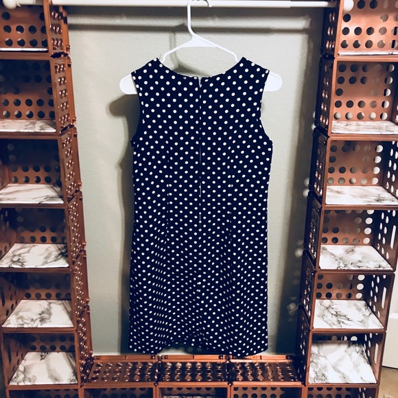 Vintage y2k Texas Couture Black & White Polka Dot Medium Straight Dress - Picture 2 of 4